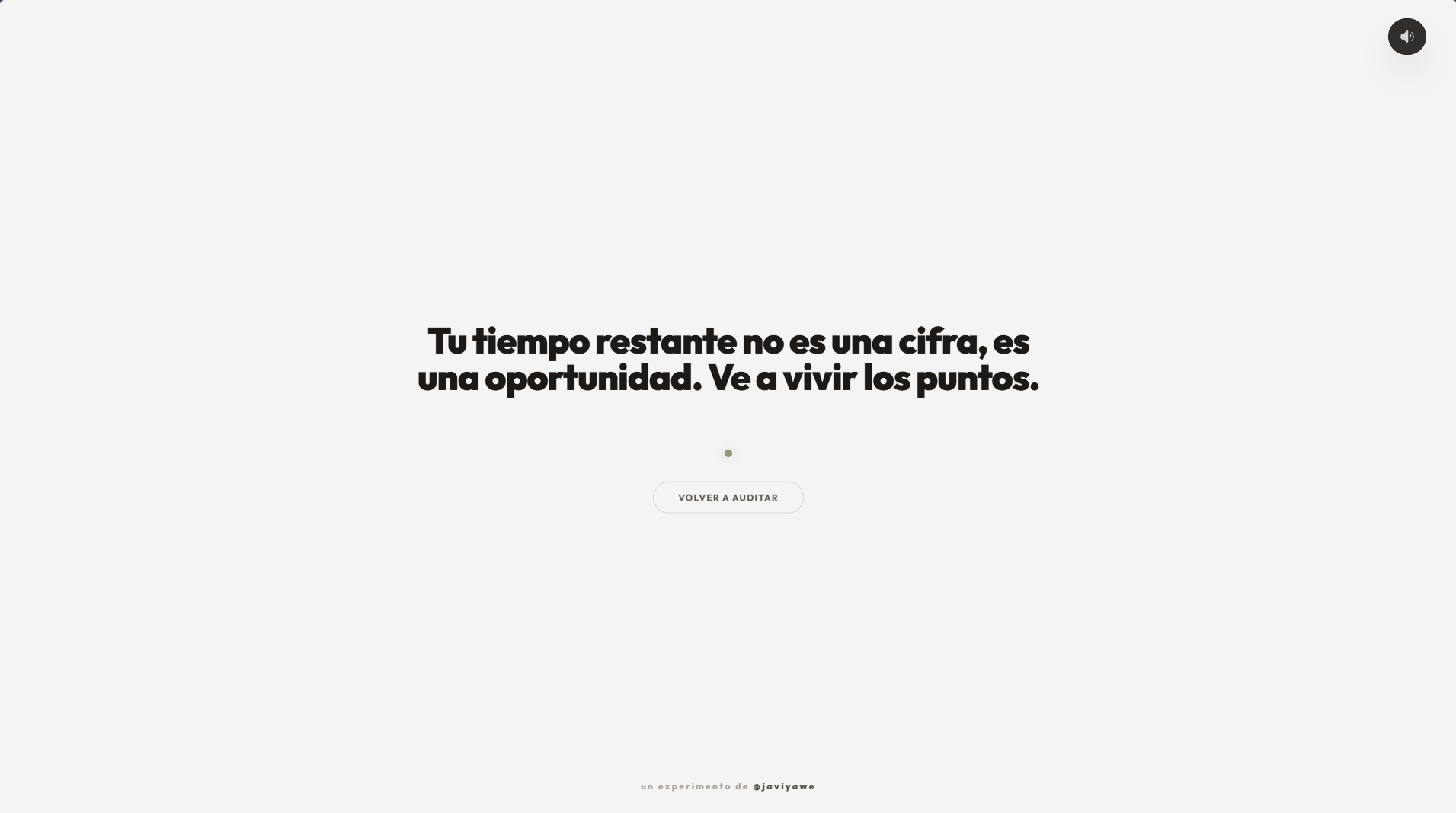 Pantalla final — Ve a vivir los puntos